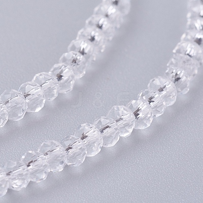 Transparent Glass Beads Strands GLAA-R135-2mm-10-1