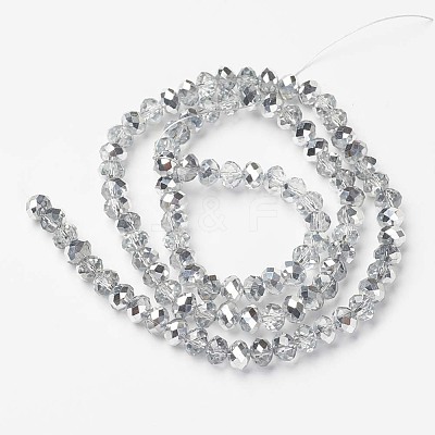 Electroplate Transparent Glass Beads Strands LS-EGLA-A034-T8mm-M16-1
