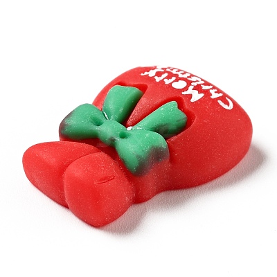 Opaque Christmas Resin Cabochons RESI-G039-07-1