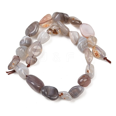 Natural Botswana Agate Nuggets Beads Strands G-B170-A01-1