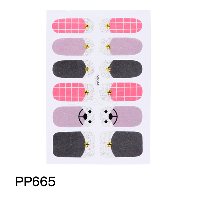Full Cover Glitter Nail Polish Strips MRMJ-Q062-PP665-1