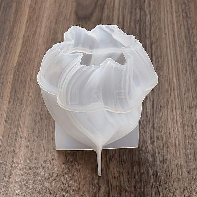 DIY Twist Teardrop Candle Silicone Molds DIY-G113-06B-1