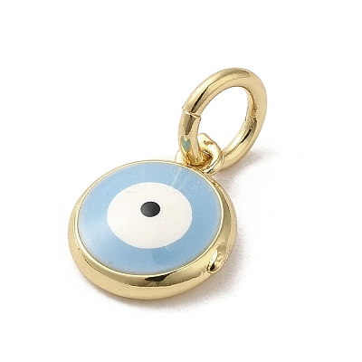 Brass Enamel Charms KK-E092-13G-02-1