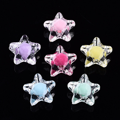 Transparent Acrylic Beads TACR-N011-001A-01-1