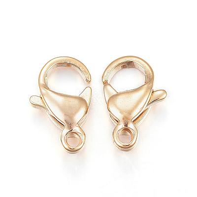 Ion Plating(IP) 304 Stainless Steel Lobster Claw Clasps STAS-H353-A-02G-1