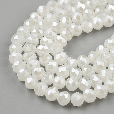 Electroplate Glass Beads Strands LS-EGLA-A034-J8mm-A01-1