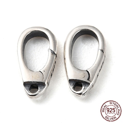 925 Thailand Sterling Silver Lobster Claw Clasps STER-D003-07AS-1