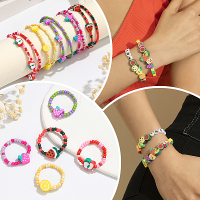 350Pcs Handmade Polymer Clay Bead CLAY-PA0001-03-1