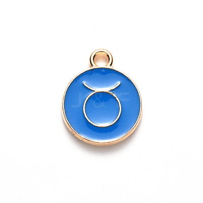 Alloy Enamel Pendants X-ENAM-S124-01B-02C-1