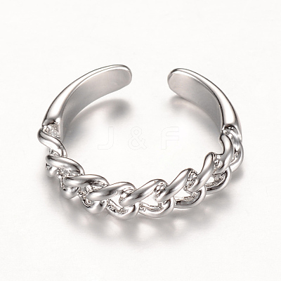 Brass Cuff Finger Rings LS-RJEW-T001-15P-1