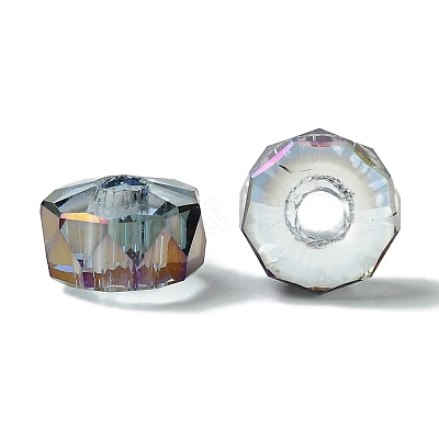 Transparent Electroplate Glass Beads GLAA-K064-10A-FR01-1