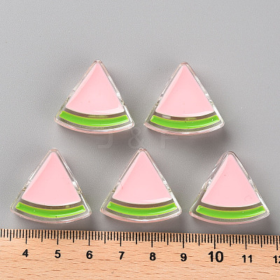 Transparent Enamel Acrylic Beads TACR-S155-001E-1