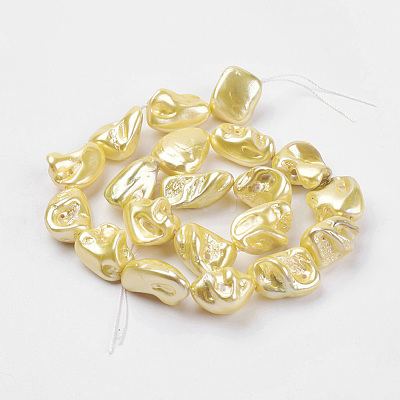 Shell Pearl Beads Strands BSHE-K010-08E-1