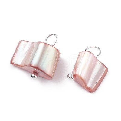 Dyed Freshwater Shell Pendant PALLOY-JF01352-B-1