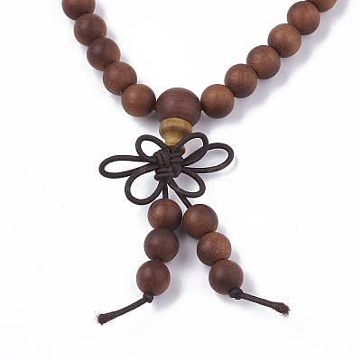 3-Loop Wrap Style Buddhist Jewelry BJEW-S140-13A-1