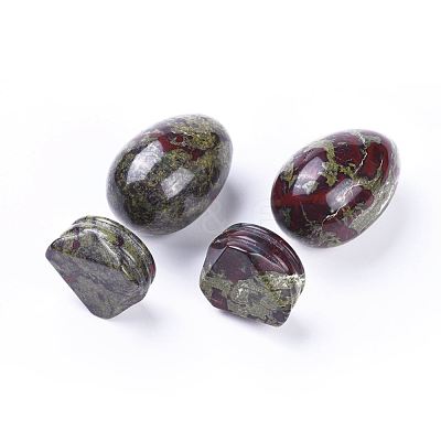 Natural Dragon Bloodstone Home Decorations G-K290-08-1