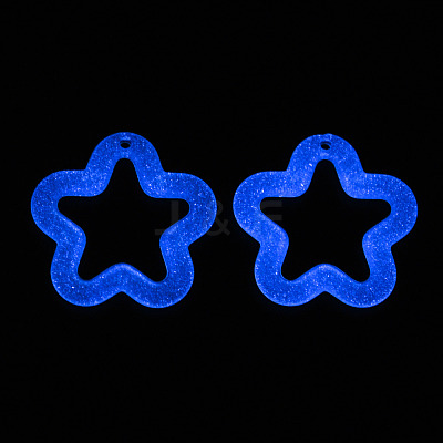 Transparent Luminous Acrylic Pendants TACR-T007-12E-1