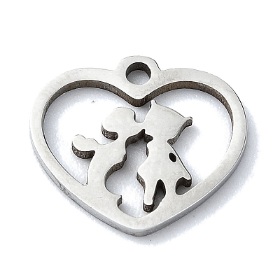 Non-Tarnish 304 Stainless Steel Charms STAS-C097-38B-P-1