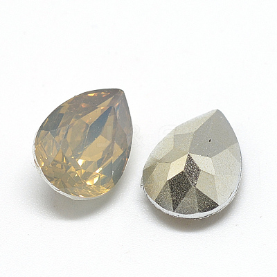 Pointed Back Resin Rhinestone Cabochons RESI-T014-13x18mm-A18-1