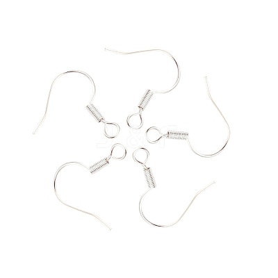 Brass Earring Hooks KK-Q363-S-NF-1