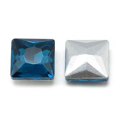 Pointed Back Glass Rhinestone Cabochons RGLA-T027-8x8mm-15-1
