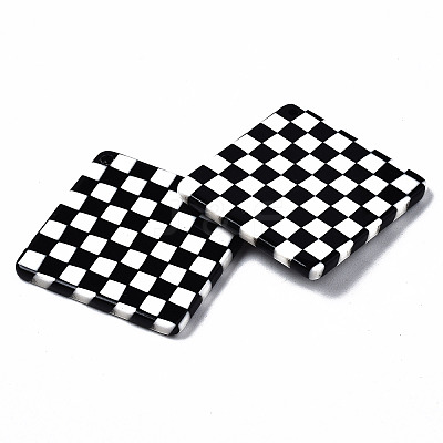 Opaque Cellulose Acetate(Resin) Pendants X-KY-Q057-003A-01-1