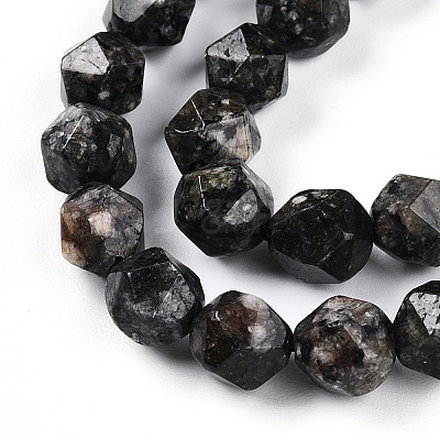 Dyed Natural Sesame Jasper Beads Strands G-T139-8mm-47B-1