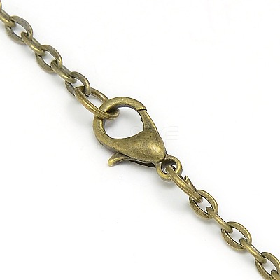 Alloy Flat Round with Horse Pendant Necklace Pocket Watch WACH-N011-84-1