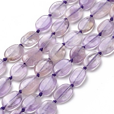 Natural Ametheyst Beads Strands G-P478-01-1