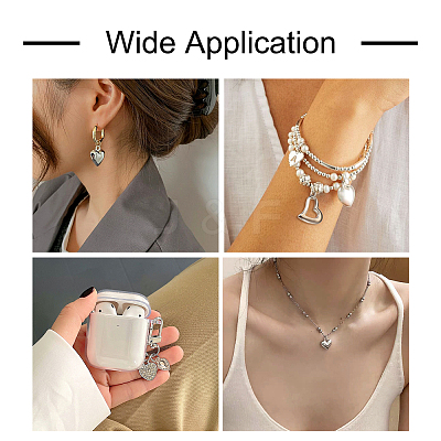 100Pcs 10 Style Acrylic Pendants FIND-TA0002-61-1