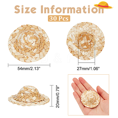 Doll Straw Hat DIY-GL0003-99-1