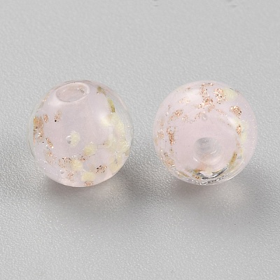 Luminous Handmade Gold Sand Lampwork Beads FIND-TAC0005-35B-01-1