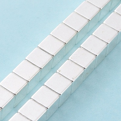 Electroplated Non-magnetic Synthetic Hematite Beads Strands G-C006-02S-1