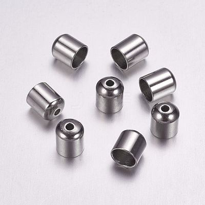 Tarnish Resistant 316 Surgical Stainless Steel Cord Ends LS-STAS-F117-55P-5mm-1