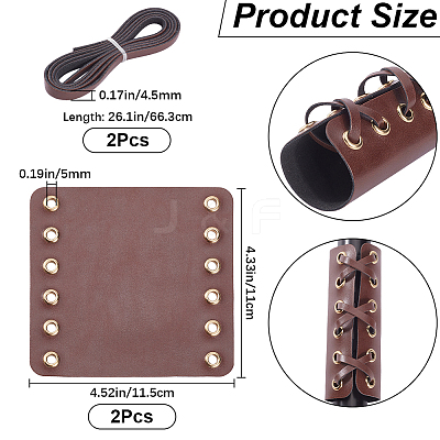 PU Leather Leather Motorcycle Grip Covers AJEW-WH20001-44D-1