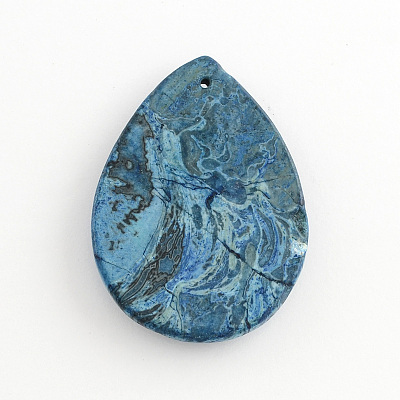 Natural Blue Crazy Agate Pendants G-S139-11-1