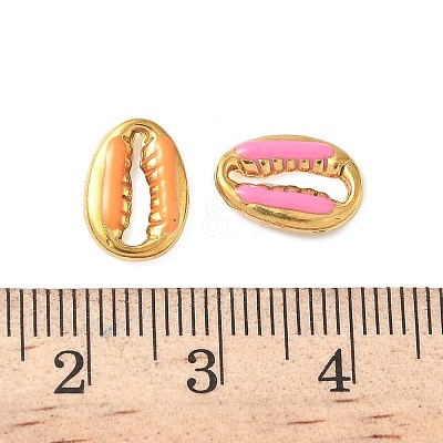 304 Stainless Steel Enamel Pendants STAS-I346-25G-06-1