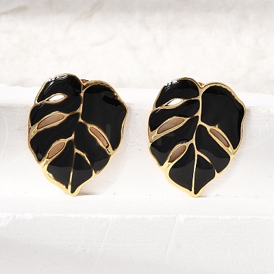 Brass Stud Earrings for Women KK-CBA9D38-05G-03-1