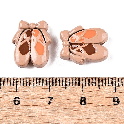 Spray Painted Alloy Beads FIND-CJC0026-01A-1