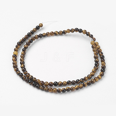 Natural Yellow Tiger Eye Bead Strands G-G735-65-4mm-AB+-1