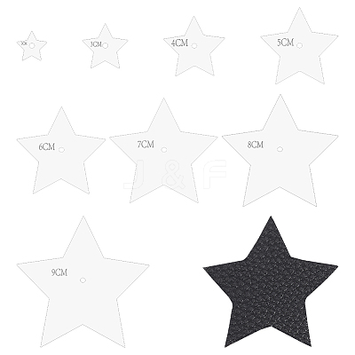 8Pcs 8 Styles Acrylic Sheets DIY-WH0622-148B-1