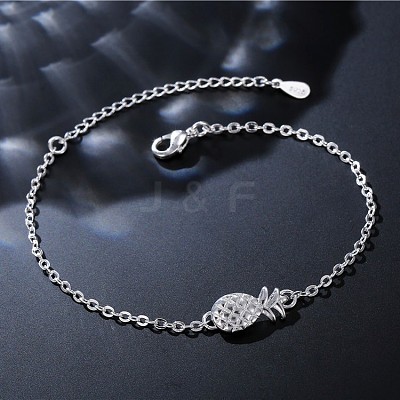 Alloy Pineapple Link Anklets for Women FS-WG8C63D-01-1