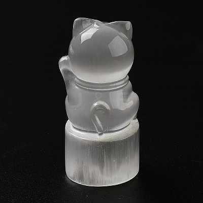 Natural Selenite Ornaments Figurine DJEW-B010-02-1