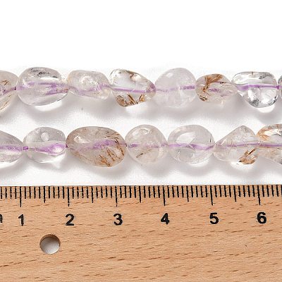 Natural Amethyst Beads Strands G-P497-01E-60-1