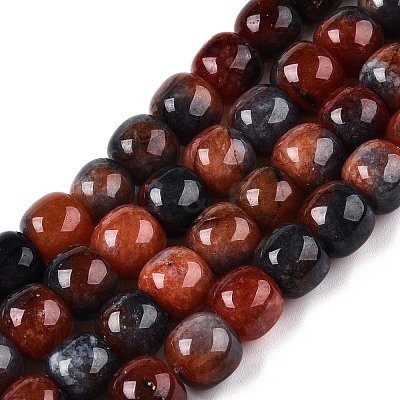 Dyed Natural White Jade Beads Strands G-T138-D23-1