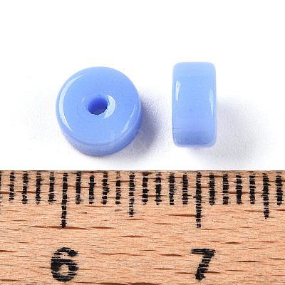 Opaque Solid Color Glass Beads GLAA-N007-6x3mm-A05-1