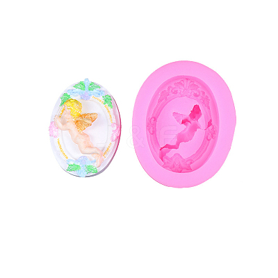DIY 3D Angel Figurine Statue Silicone Molds DIY-G095-01F-1
