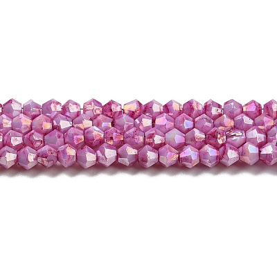 Opaque Baking Paint Glass Beads Strands DGLA-F002-01-1