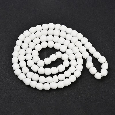 Frosted Handmade Lampwork Beads LAMP-C022-01E-1