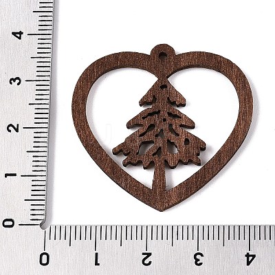 Printed Poplar Wood Pendants FIND-N005-74U-02-1